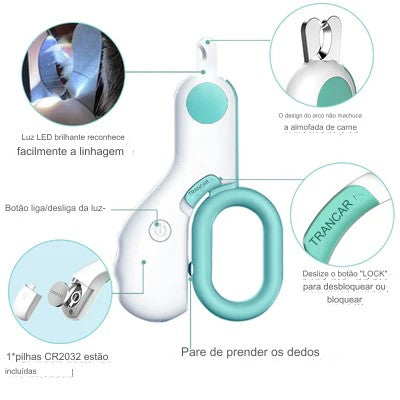 Cortador de Unha PET com LED