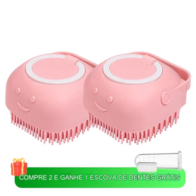 Escova de xampu para animais de estimação.