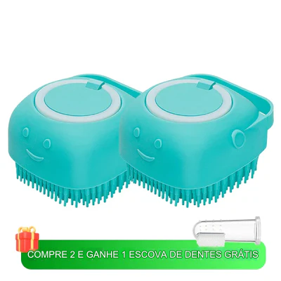 Escova de xampu para animais de estimação.