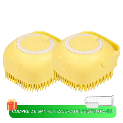 Escova de xampu para animais de estimação.