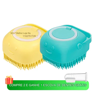 Escova de xampu para animais de estimação.