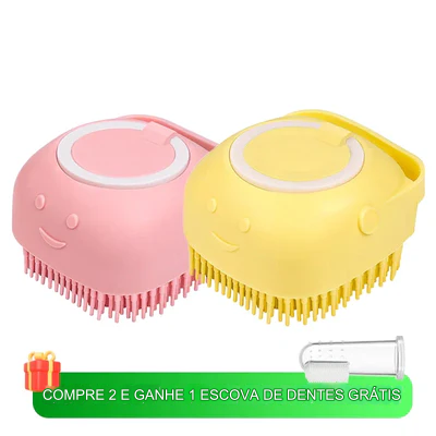 Escova de xampu para animais de estimação.