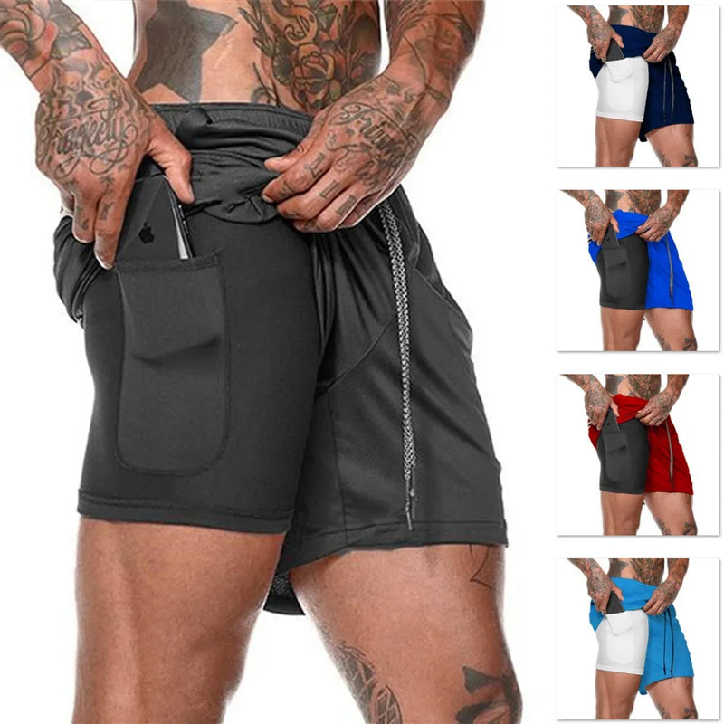 Shorts Para Treino 2 em 1 Esporte Air Effect .