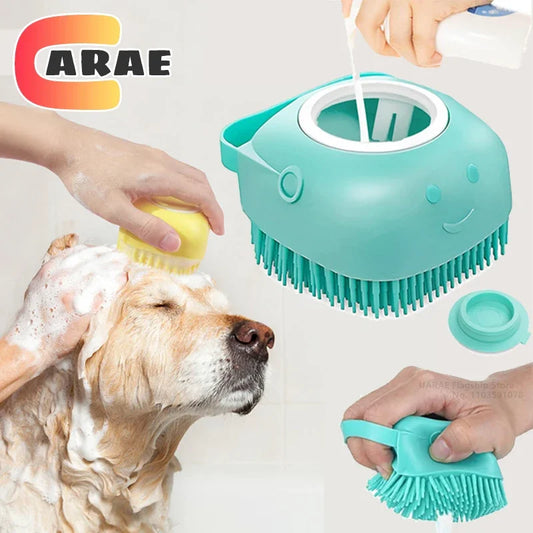 Escova de xampu para animais de estimação.