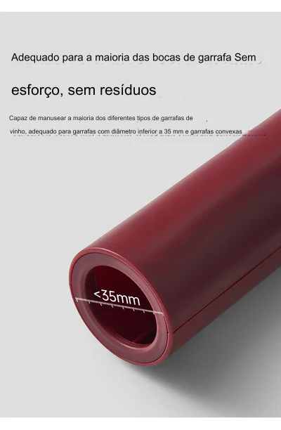 Abridor de Garrafas de Vinho Elétrico Recarregável.