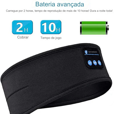 Fones de Ouvido Bandana Bluetooth.