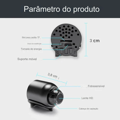 Mini Câmera WiFi HD.